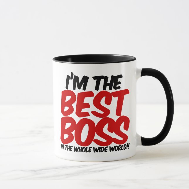 im the best boss in the whole wide world mug (Right)