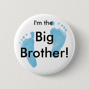 I'm the big brother 6 cm round badge