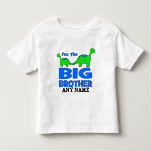 I'm the BIG Brother! Custom Dinosaur Design Toddler T-Shirt