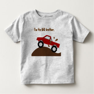 I'm The Big Brother Red Monster Truck Toddler T-Shirt