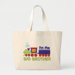 I'm the Big Brother Train T-shirt Large Tote Bag