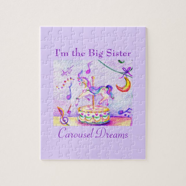 I'm the Big Sister Carousel Dreams Photo Puzzle (Vertical)