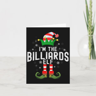 Im The Billiards Elf Christmas Family Pjs Costume  Card