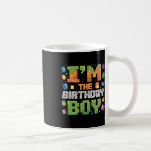 I'm The Birthday Boy Bday Party Video Gamer Pixel  Coffee Mug