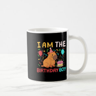 Im The Birthday Boy Cute Capybara Kids Bday Family Coffee Mug