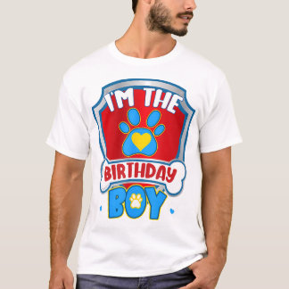 Im The Birthday Boy Dog Paw Family Matching  T-Shirt