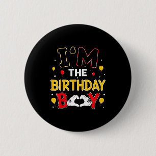 I'm The Birthday Boy Matching Family Birthday Part 6 Cm Round Badge