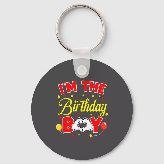 I'm The Birthday Boy Matching Family Birthday Part Key Ring (Front)