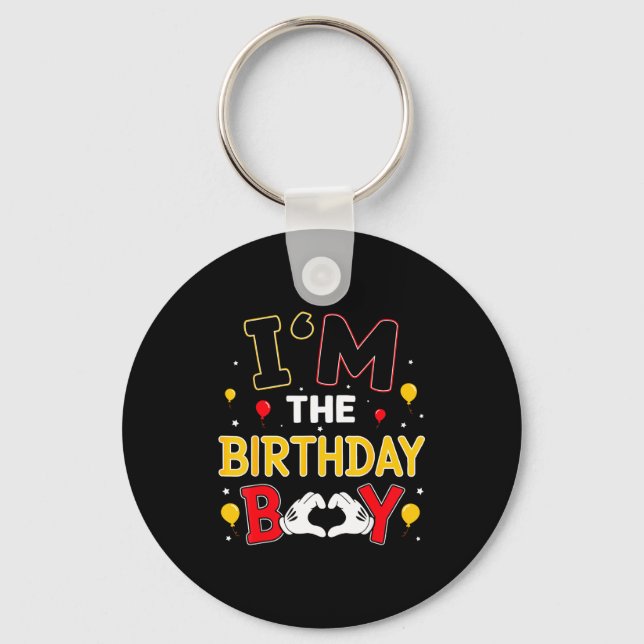 I'm The Birthday Boy Matching Family Birthday Part Key Ring (Front)