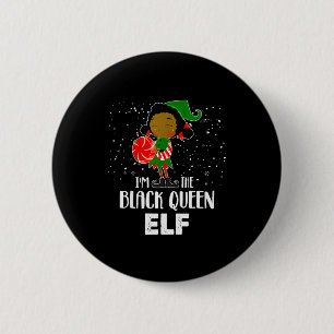 I'm The Black Queen Elf African American Girls Kid 6 Cm Round Badge
