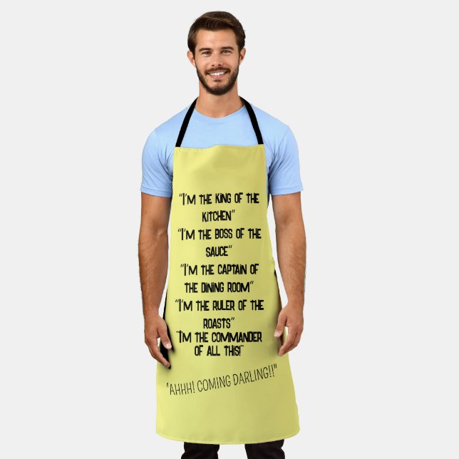 "Im the boss" Apron cooking apparel (Worn)
