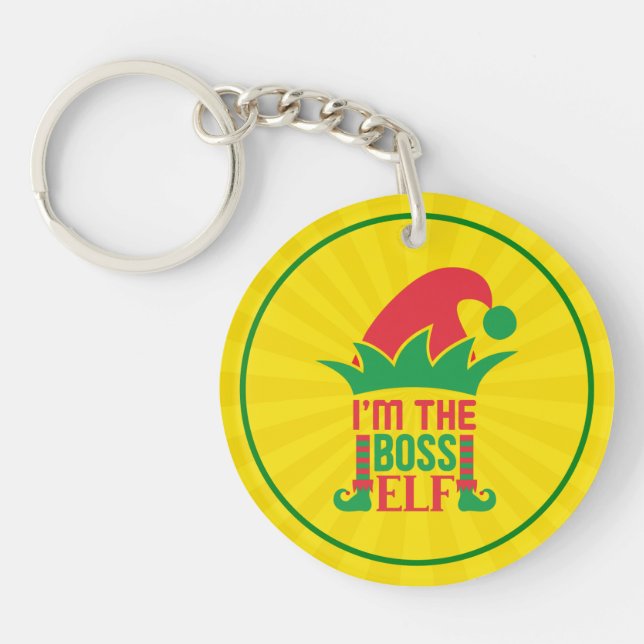 I'm The Boss Elf-16808 Key Ring (Front)