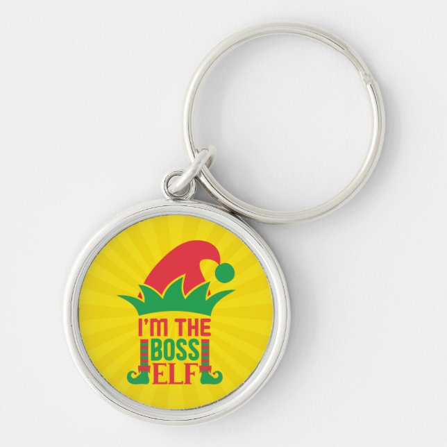 I'm The Boss Elf-16808 Key Ring (Front)