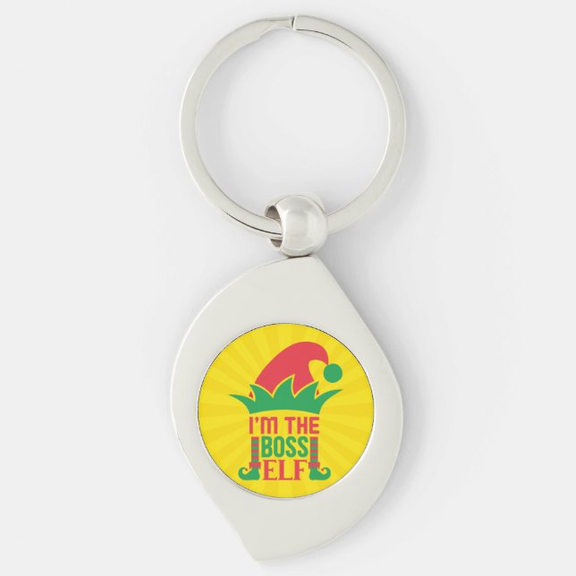 I'm The Boss Elf-16808 Key Ring (Front)