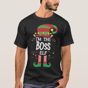 I'm the Boss Elf Family Matching Christmas Pajama T-Shirt