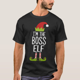 I'm The Boss Elf Matching Christmas Family Elf Tsh T-Shirt