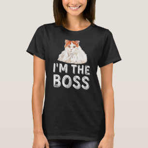 I'm The Boss Funny Turkish Van Cat Lovers & Owners T-Shirt