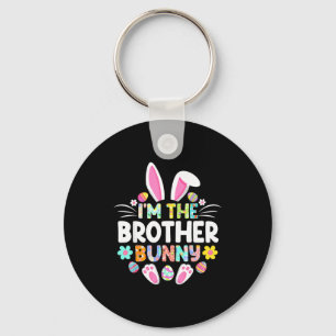 Im The Brother Bunny Funny Easter Day Family Match Key Ring