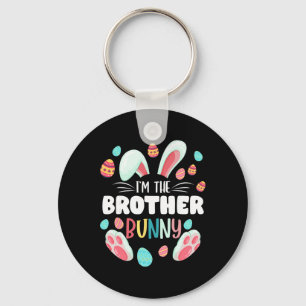 I'm The Brother Bunny Matching Family Easter Party Key Ring