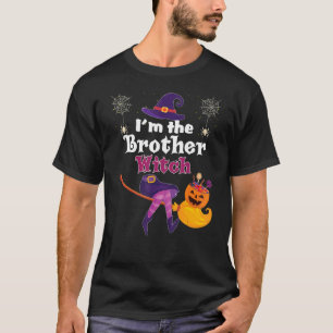 I'm The Brother Witch Broom Pumpkin Candy Family H T-Shirt