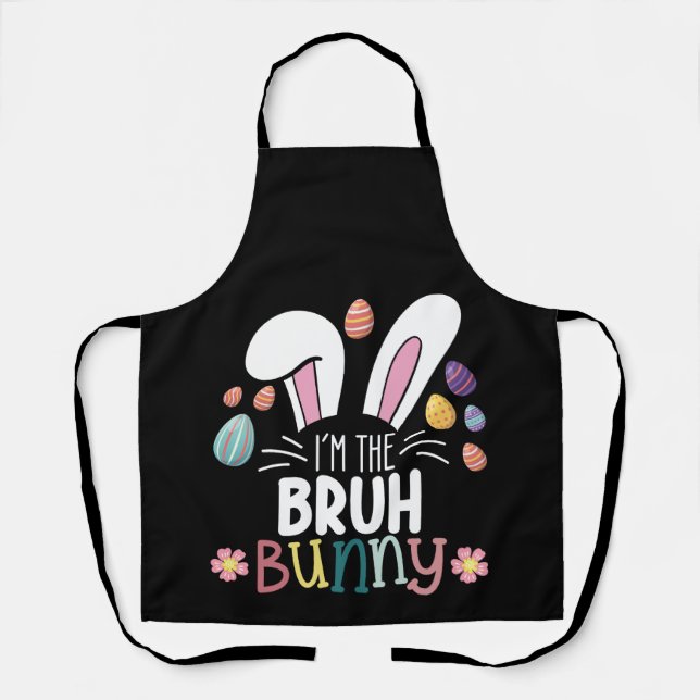I'm The Bruh Bunny Easter Matching Apron (Front)