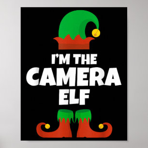 I'm The Camera Elf Family Pajama Christmas Man Pho Poster