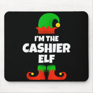 I'm The Cashier Elf Family Pajama Christmas Funny Mouse Pad