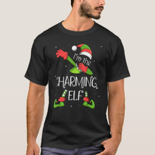 I'm The Charming Elf Dabbing Santa Claus Xmas For T-Shirt