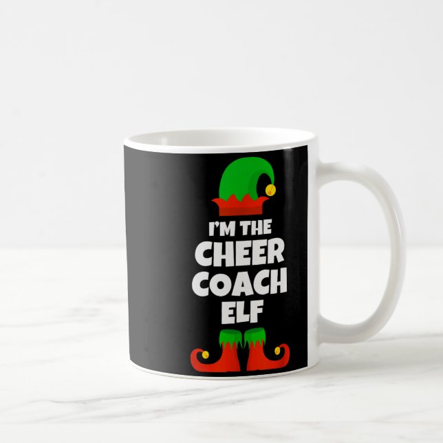 I'm The Cheer Coach Elf Family Pajama Christmas Fu Coffee Mug (Right)