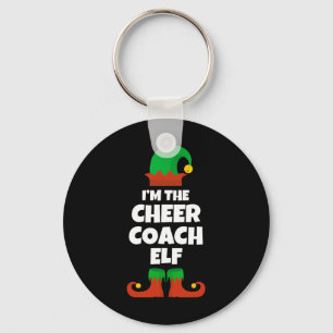 I'm The Cheer Coach Elf Family Pajama Christmas Fu Key Ring