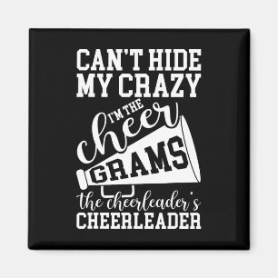 I'm The Cheer Grams Of A Cheerleader Grams Grandma Magnet