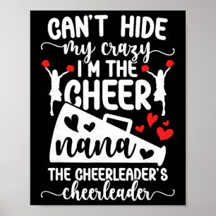 I'm The Cheer Nana Of A Cheerleader Nana Cheerlead Poster