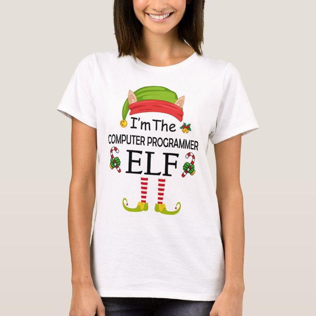 I'm The Computer Programmer Elf T-Shirt (Front)