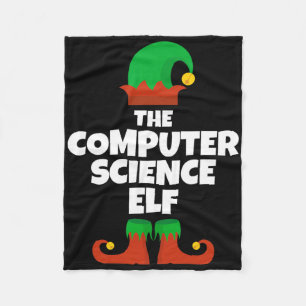 I'm The Computer Science Elf Family Pajama Christm Fleece Blanket