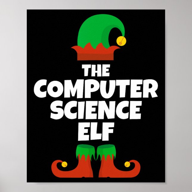 I'm The Computer Science Elf Family Pajama Christm Poster (Front)