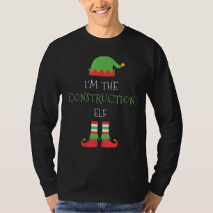 I'm The Construction Elf Christmas Family Matching T-Shirt