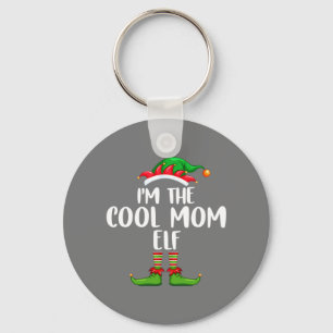 I'm The Cool Mum Elf Shirt Matching Family Group Key Ring