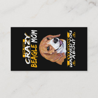 I'm The Crazy Beagle Mum Enclosure Card