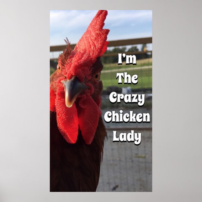 I'm The Crazy Chicken Lady Poster (Front)