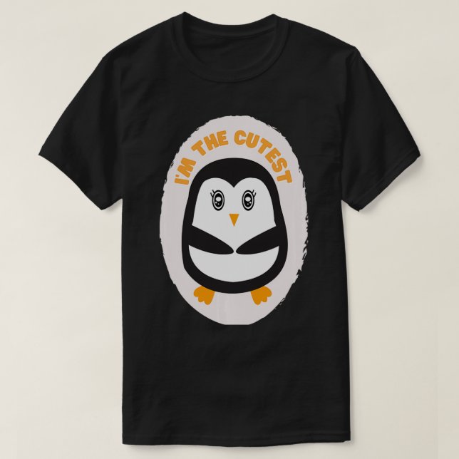 I'm The Cutest Funny Cute Penguin Design Pullover  (Design Front)