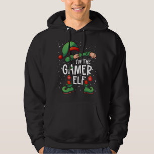 I'm the dabbin' gamer elf christmas xmas winter de hoodie