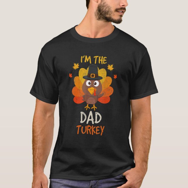 I'm The Dad Turkey Thanksgiving 2022 Face Mask T-Shirt (Front)