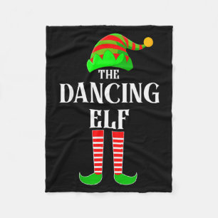 I'm The Dancing Elf Family Matching Costume Christ Fleece Blanket