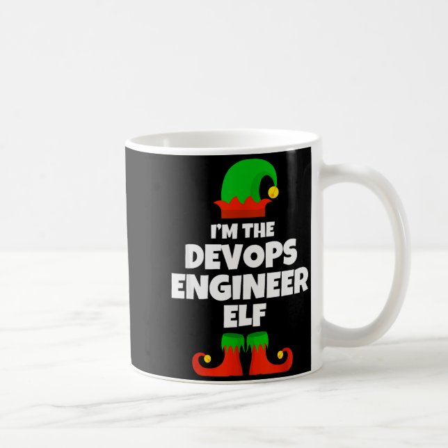 I'm The Devops Engineer Elf Family Pajama Christma Coffee Mug (Right)
