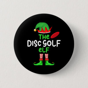 I'm The Disc Golf Elf Christmas Family Matching Pa 6 Cm Round Badge