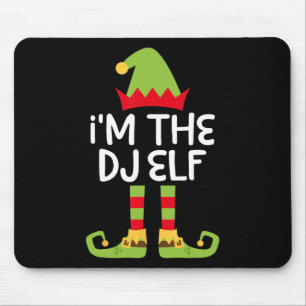 I'm The Dj Elf Matching Christmas Elf Mouse Pad