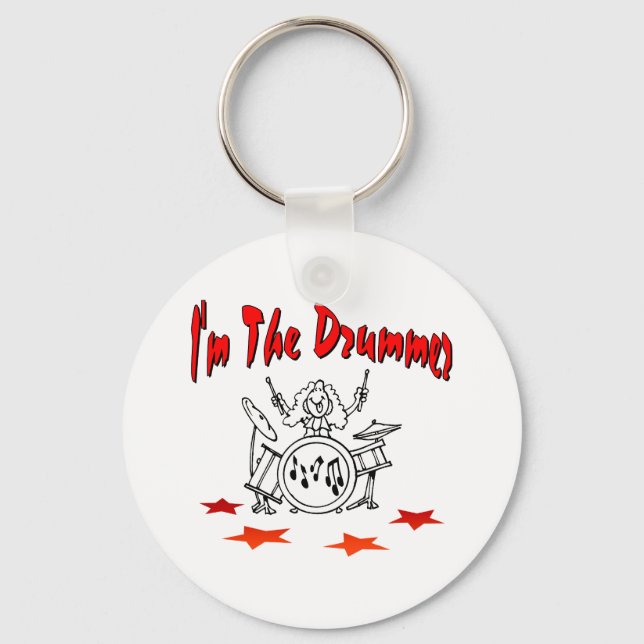 I'm The Drummer Key Ring (Front)
