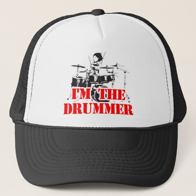 I'm the Drummer Trucker Hat (Front)