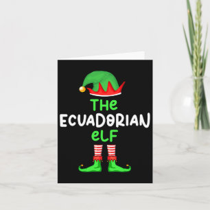 I'm The Ecuadorian Elf Ecuador Christmas Fun Pajam Card