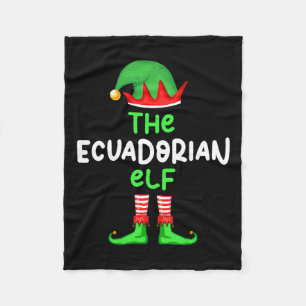 I'm The Ecuadorian Elf Ecuador Christmas Fun Pajam Fleece Blanket